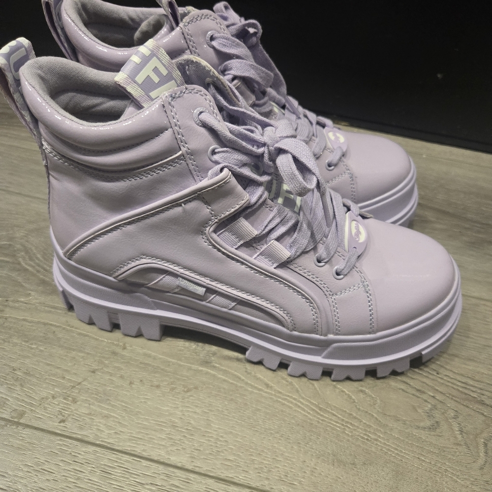 Lavender Buffalo London Aspha Mid ankle boots